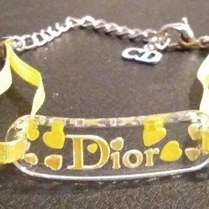 Christian Dior Logo Ribbon Bracelet